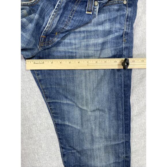 AG Adriano Goldschmied Jeans Men Tag 32 Actual 33x26.5 Blue Protege Straight USA - Picture 14 of 15